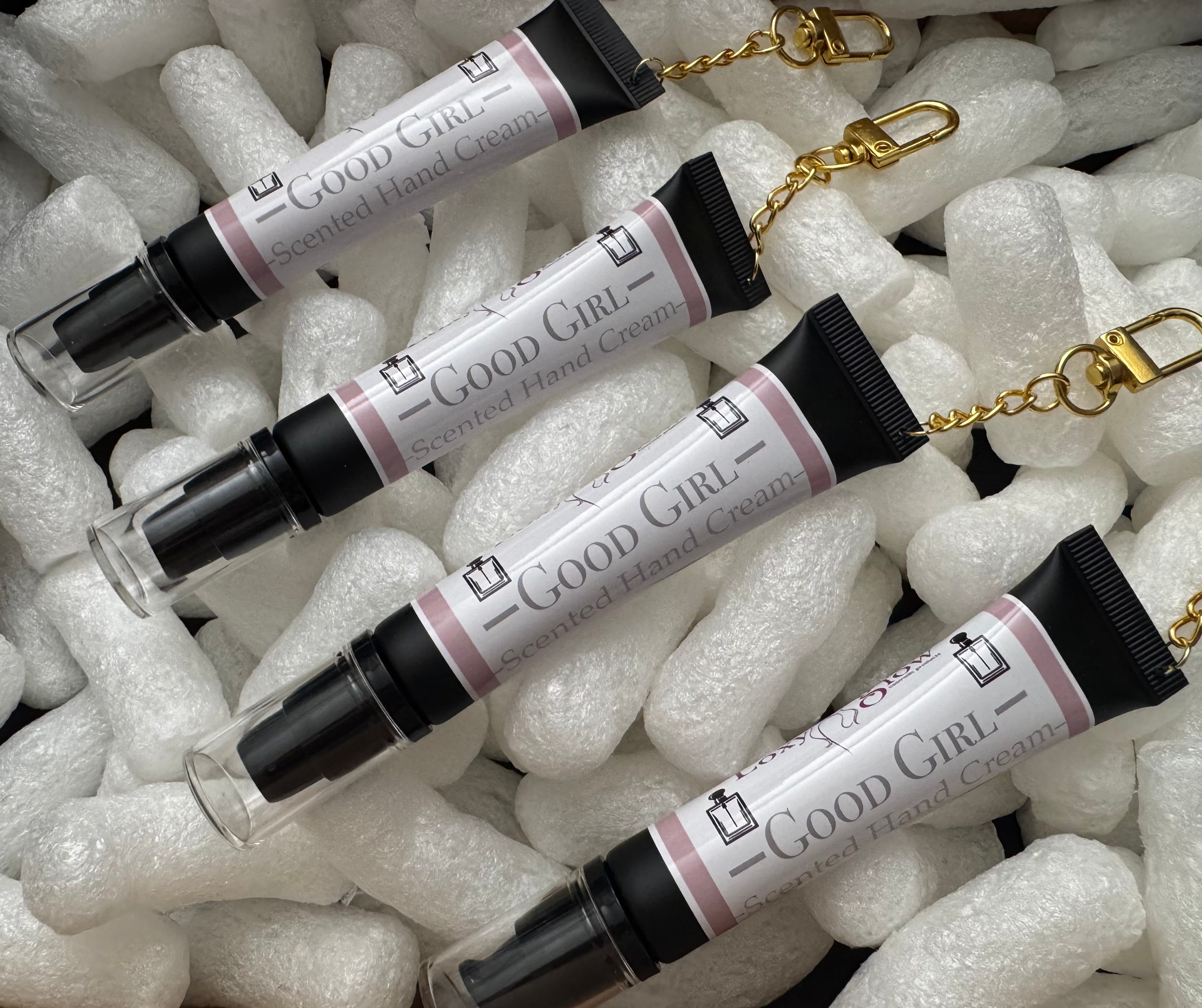 “GOOD GIRL” Scented Hand Cream Keychain
