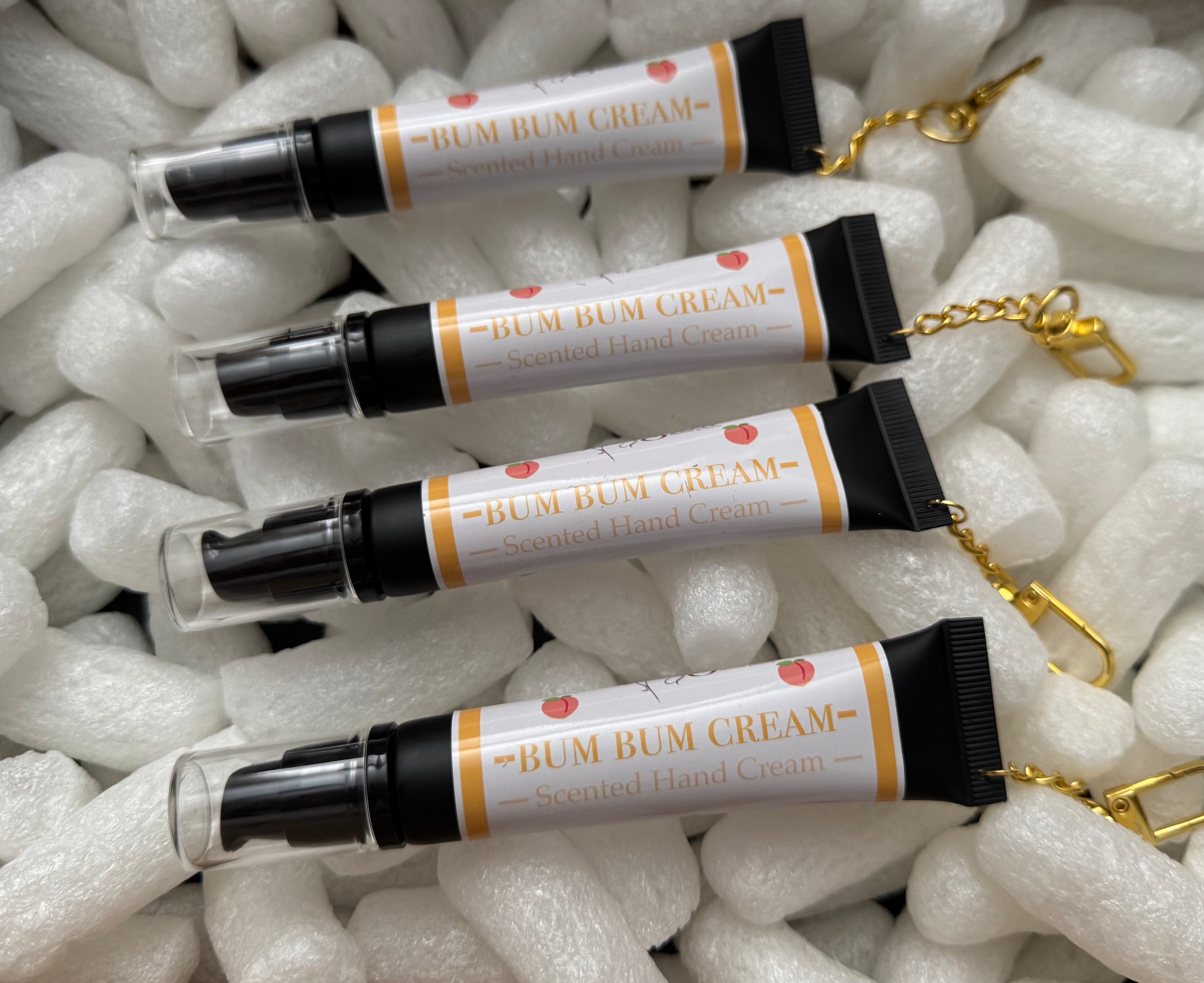 “BUM BUM CREAM” Scented Hand Cream Keychain